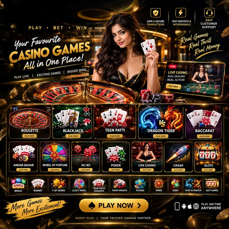 Reddy Play casino — your favourite casino games